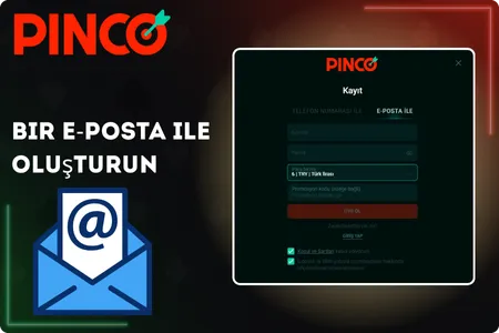 Pinco email register